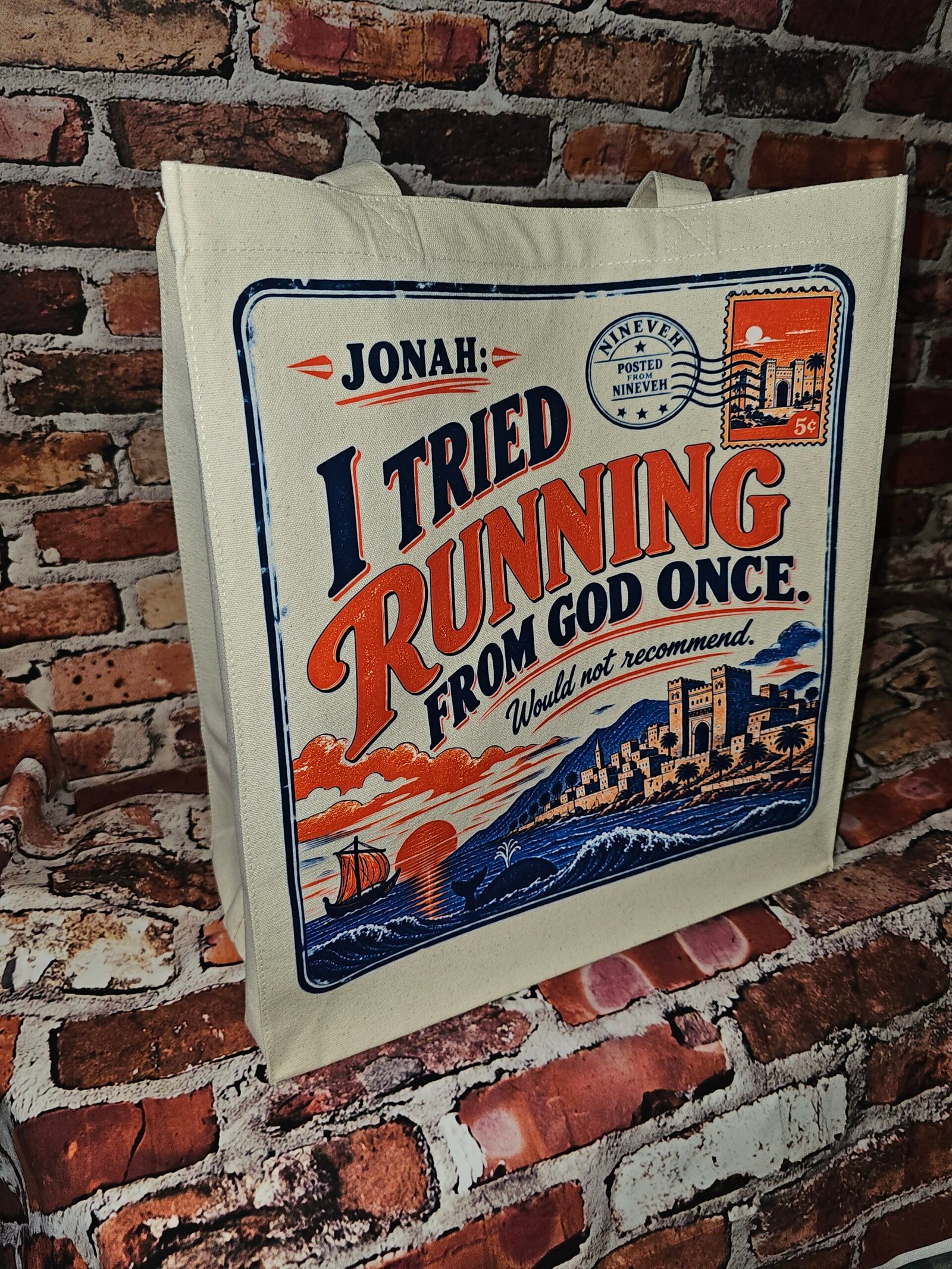 Jonah I Tried running from God Tote