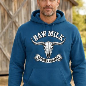 Raw Milk Brewing Company Neptune Blue Front Logo