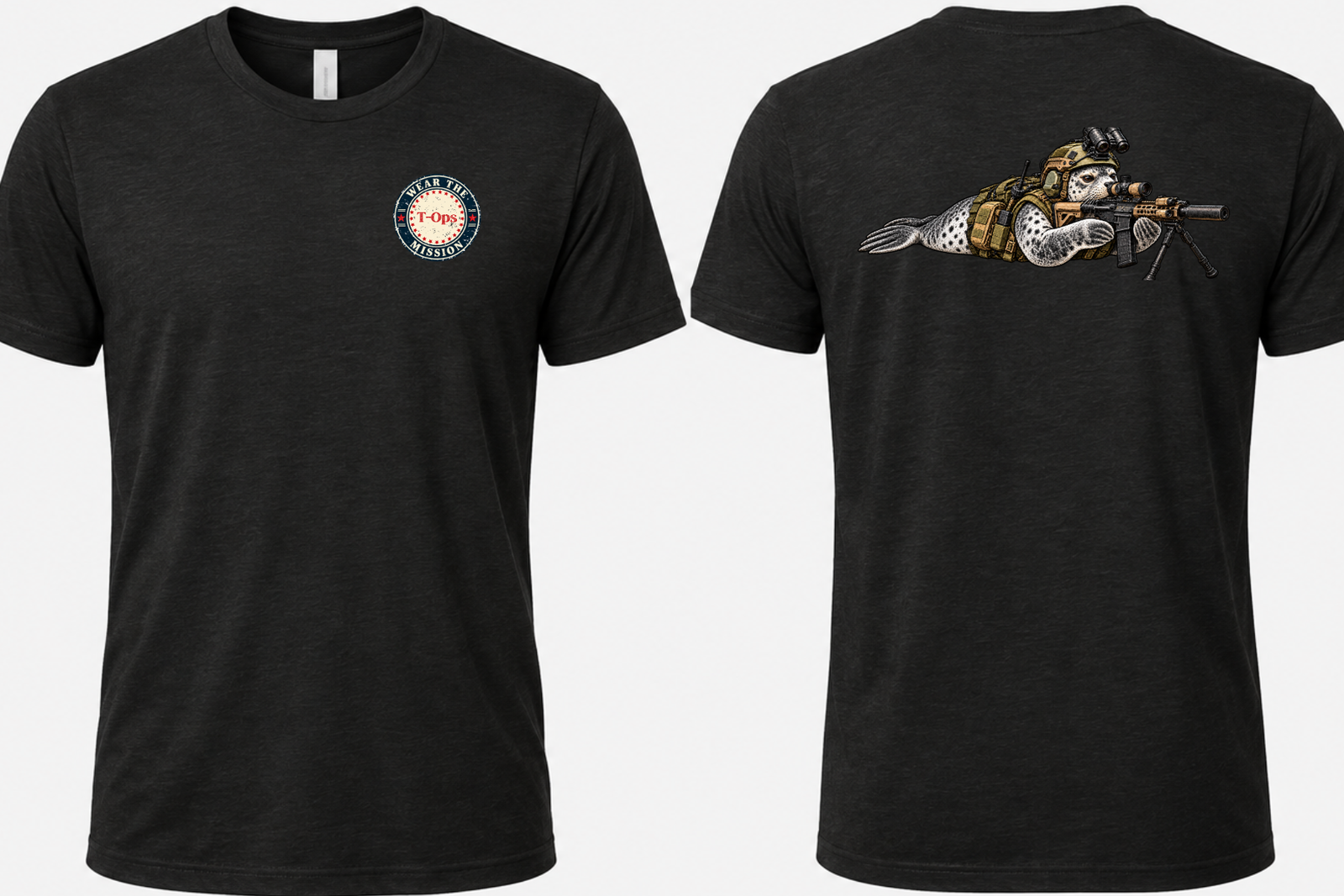 Davey Seal – Prone Position Adult Tee - Image 2