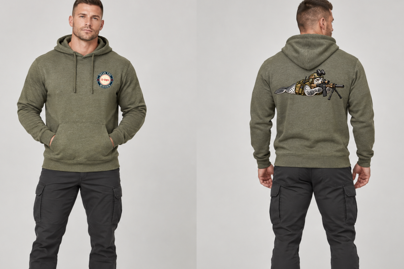 Davey Seal – Prone Tactical Hoodie - Image 4