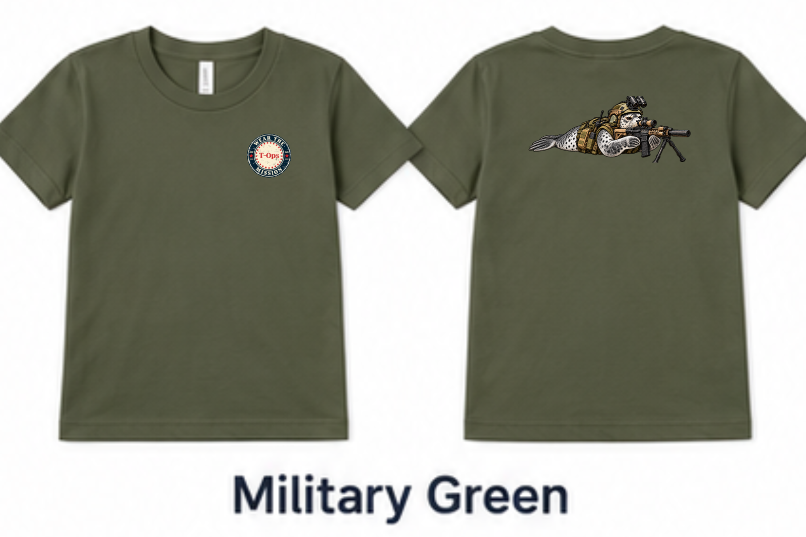 Davey Seal YOUTH– Prone Position Tee - Image 2