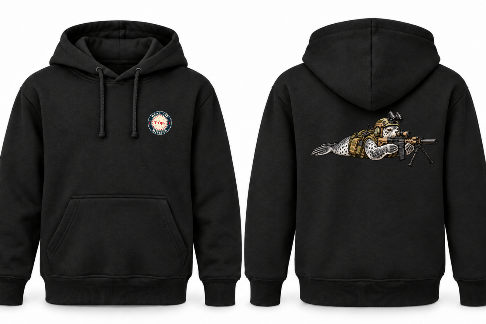 Davey Seal – Prone Tactical Hoodie - Image 3