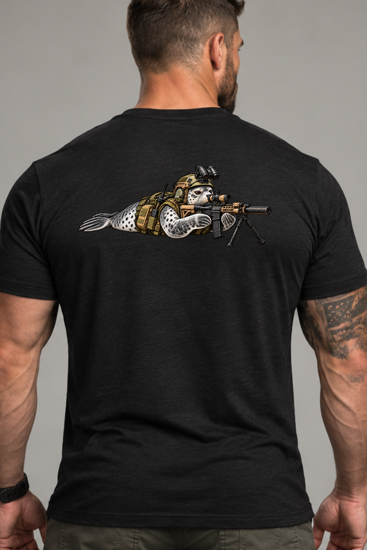 Davey Seal – Prone Position Adult Tee