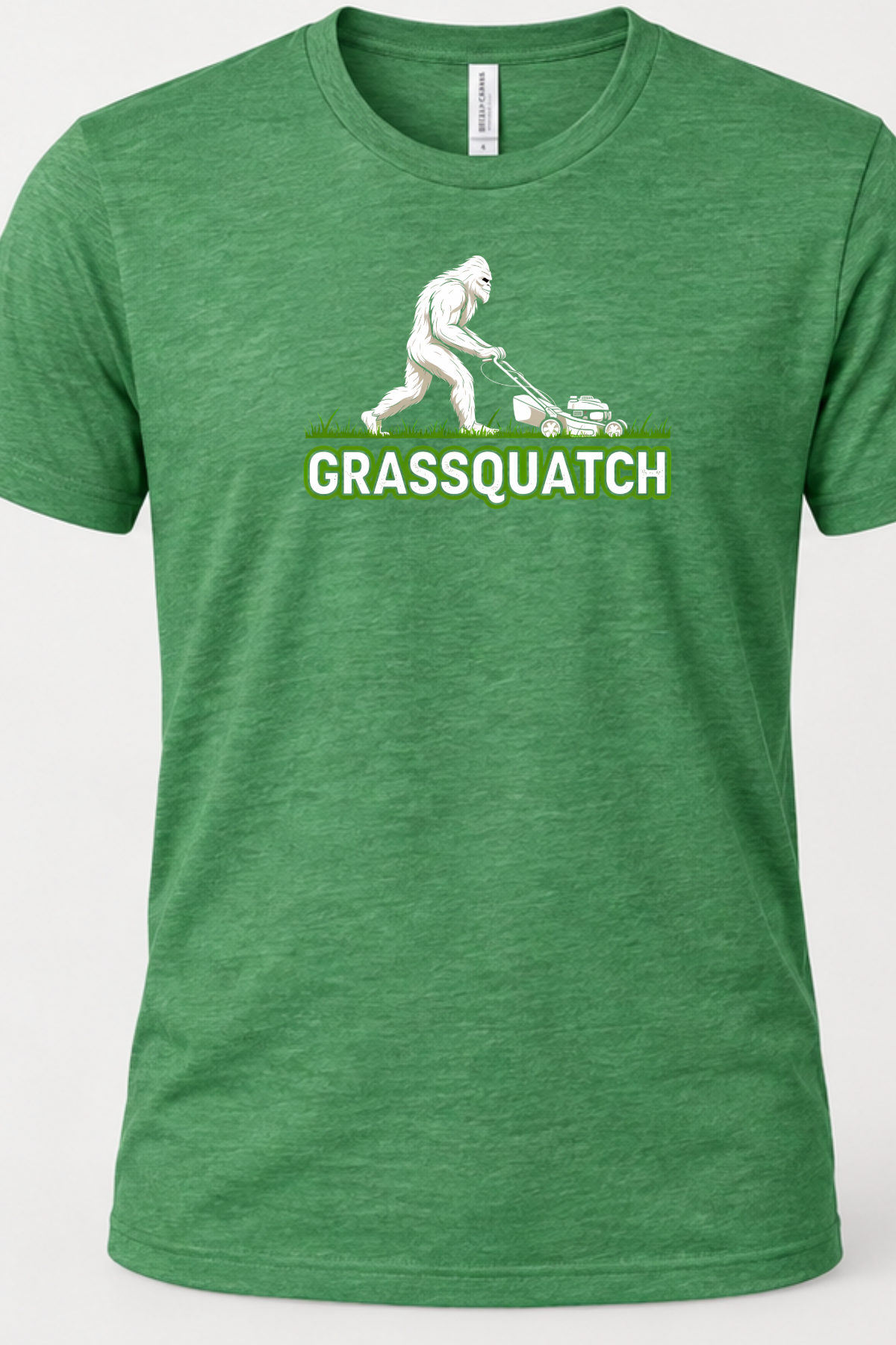 Grassquatch – Bella+Canvas 3413 Triblend Tee - Image 3