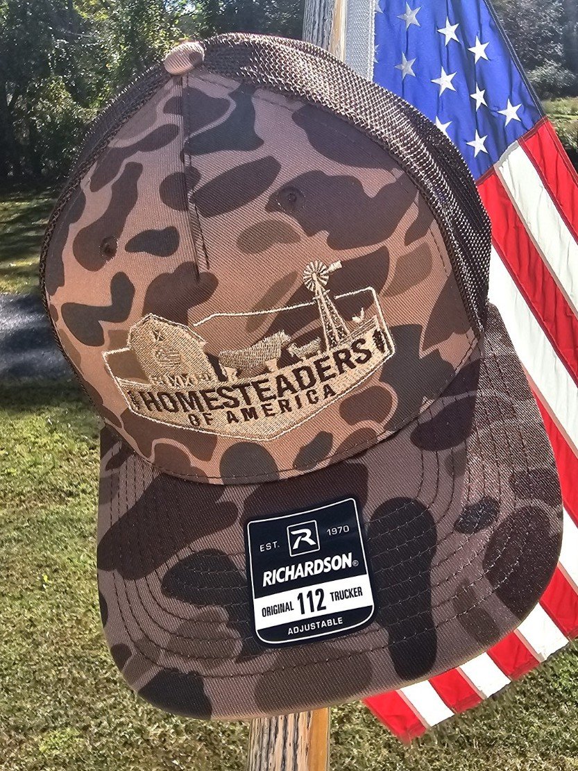 Homesteaders of America Camo Trucker Hat