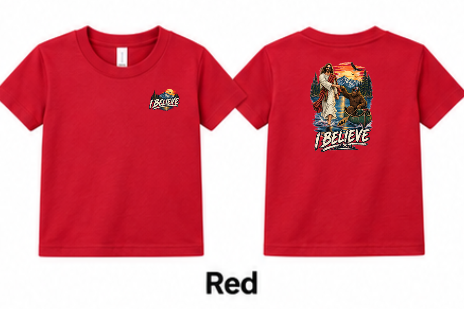 I Believe Hoodie YOUTH Tee - Image 2